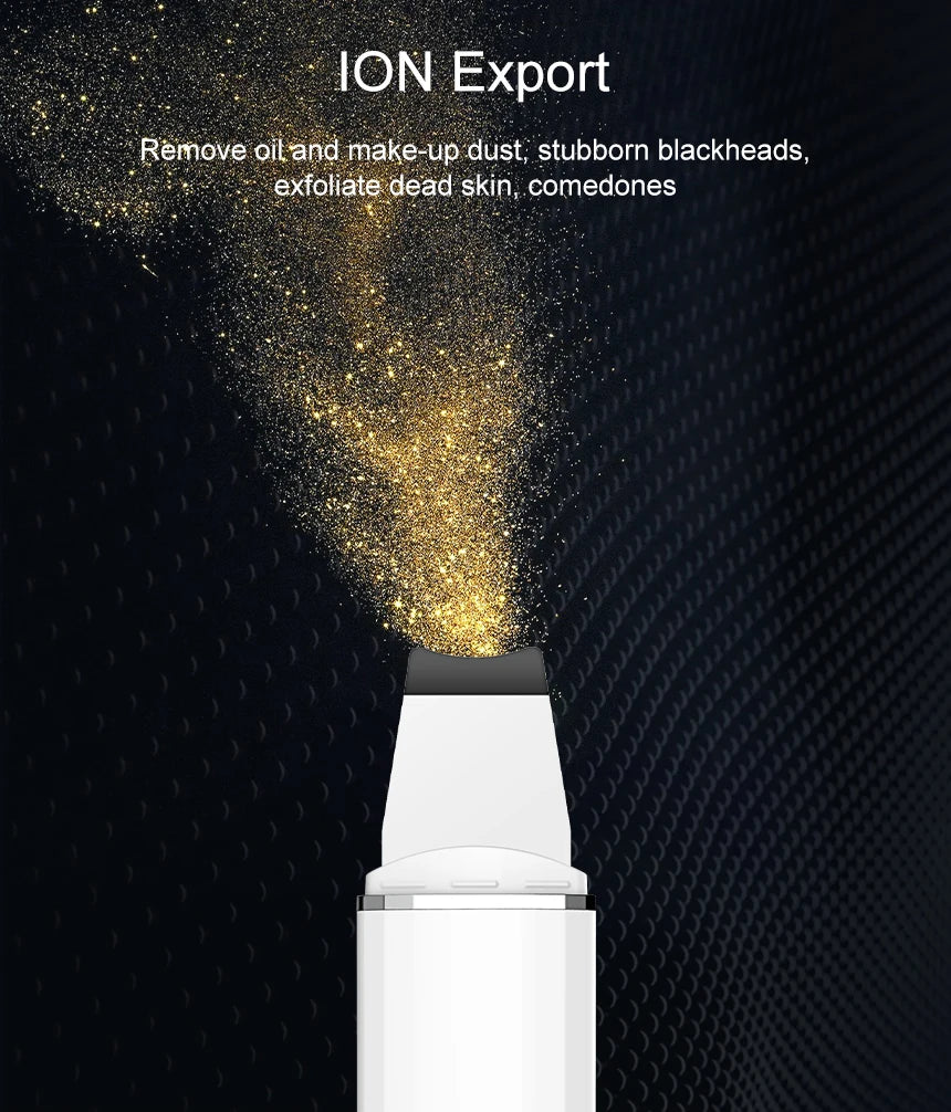 Éclatelle Ultrasonic Skin Scrubber with EMS & Ion Technology
