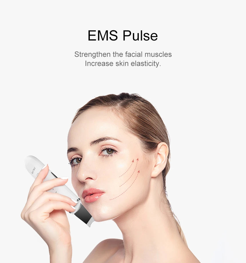 Éclatelle Ultrasonic Skin Scrubber with EMS & Ion Technology
