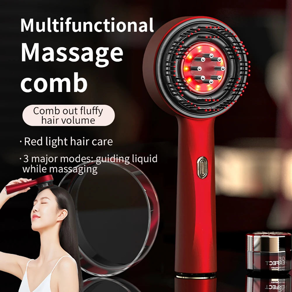 Éclatelle Infrared Scalp Massager Comb with Serum Applicator