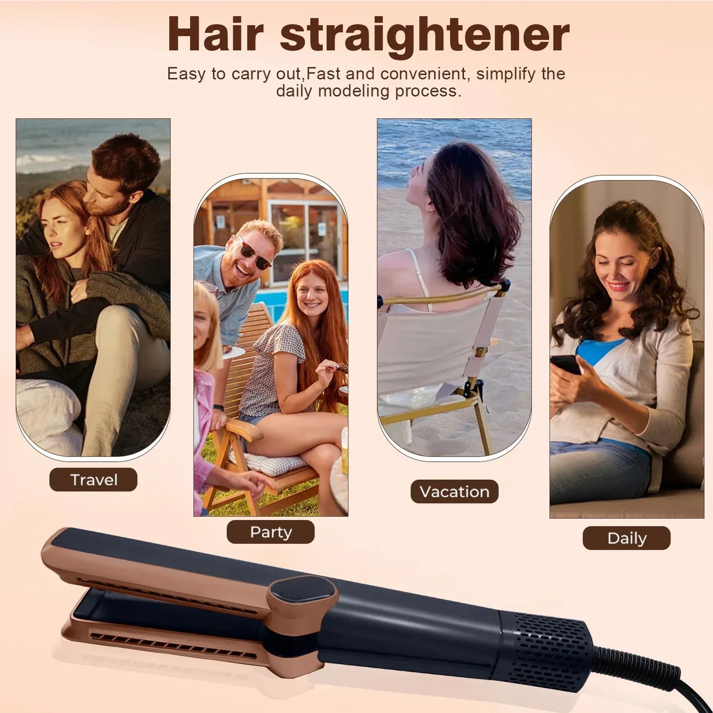 Éclatelle 2-in-1 Professional Hair Dryer & Straightener