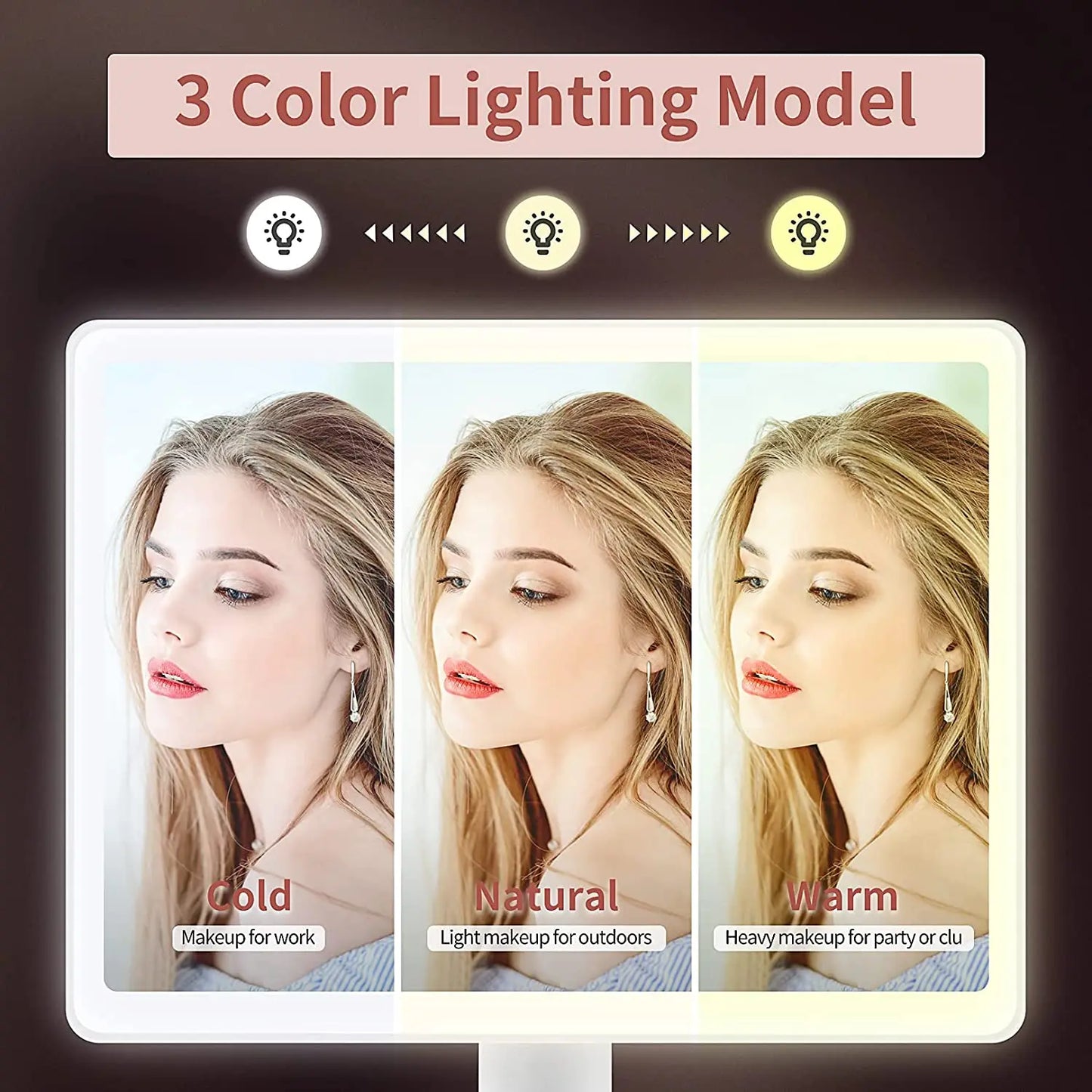 Éclatelle LED Vanity Mirror with Adjustable Brightness