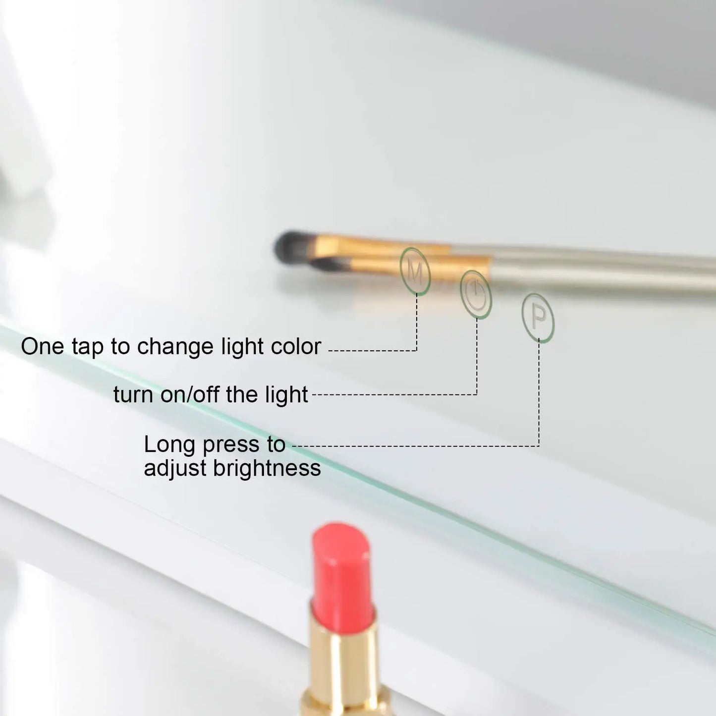 Éclatelle LED Vanity Mirror with Adjustable Brightness
