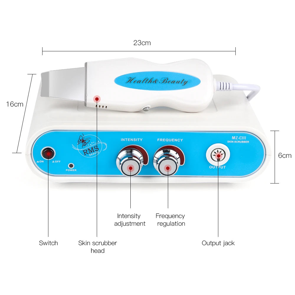 Éclatelle Supersonic Skin Scrubber – Deep-Cleansing Pro Device for Home Use