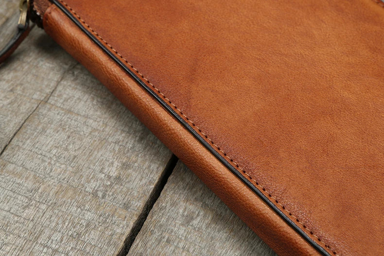 Éclatelle Vintage Leather Clutch Wallet for Men