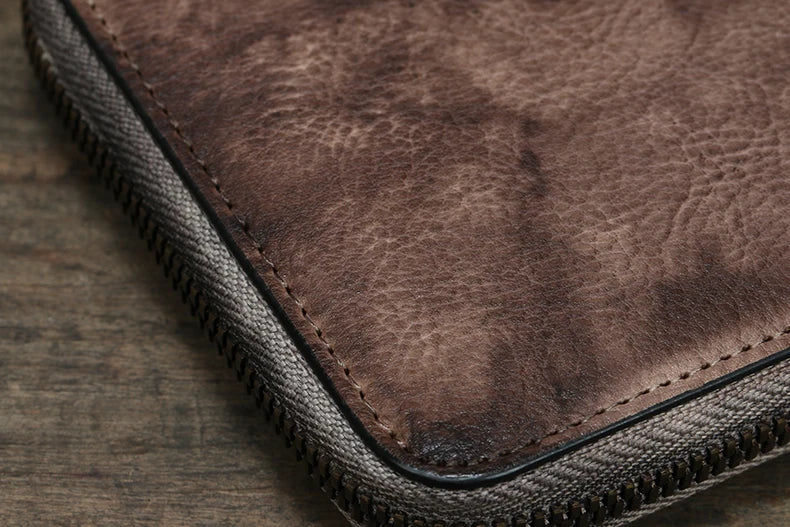 Éclatelle Vintage Leather Clutch Wallet for Men