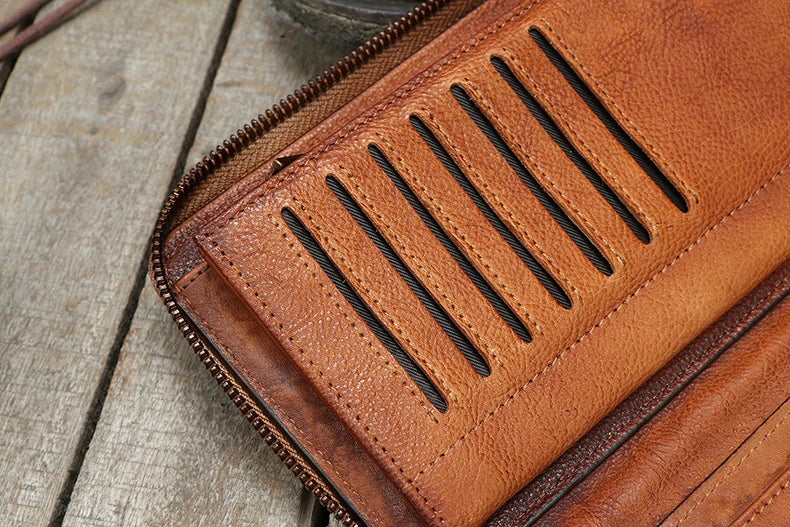 Éclatelle Vintage Leather Clutch Wallet for Men