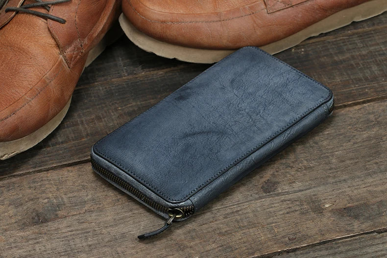 Éclatelle Vintage Leather Clutch Wallet for Men