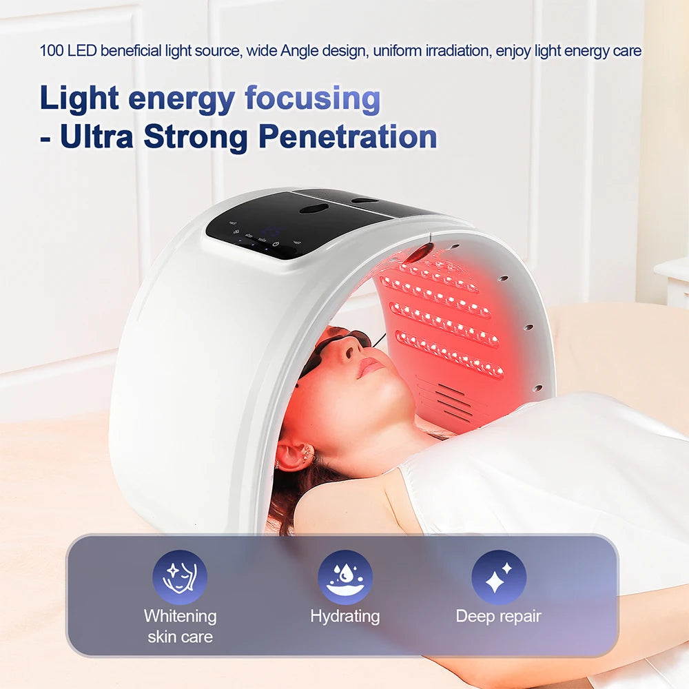 Éclatelle 7-Color LED Photon Therapy Dome – Pro Skin Rejuvenation System