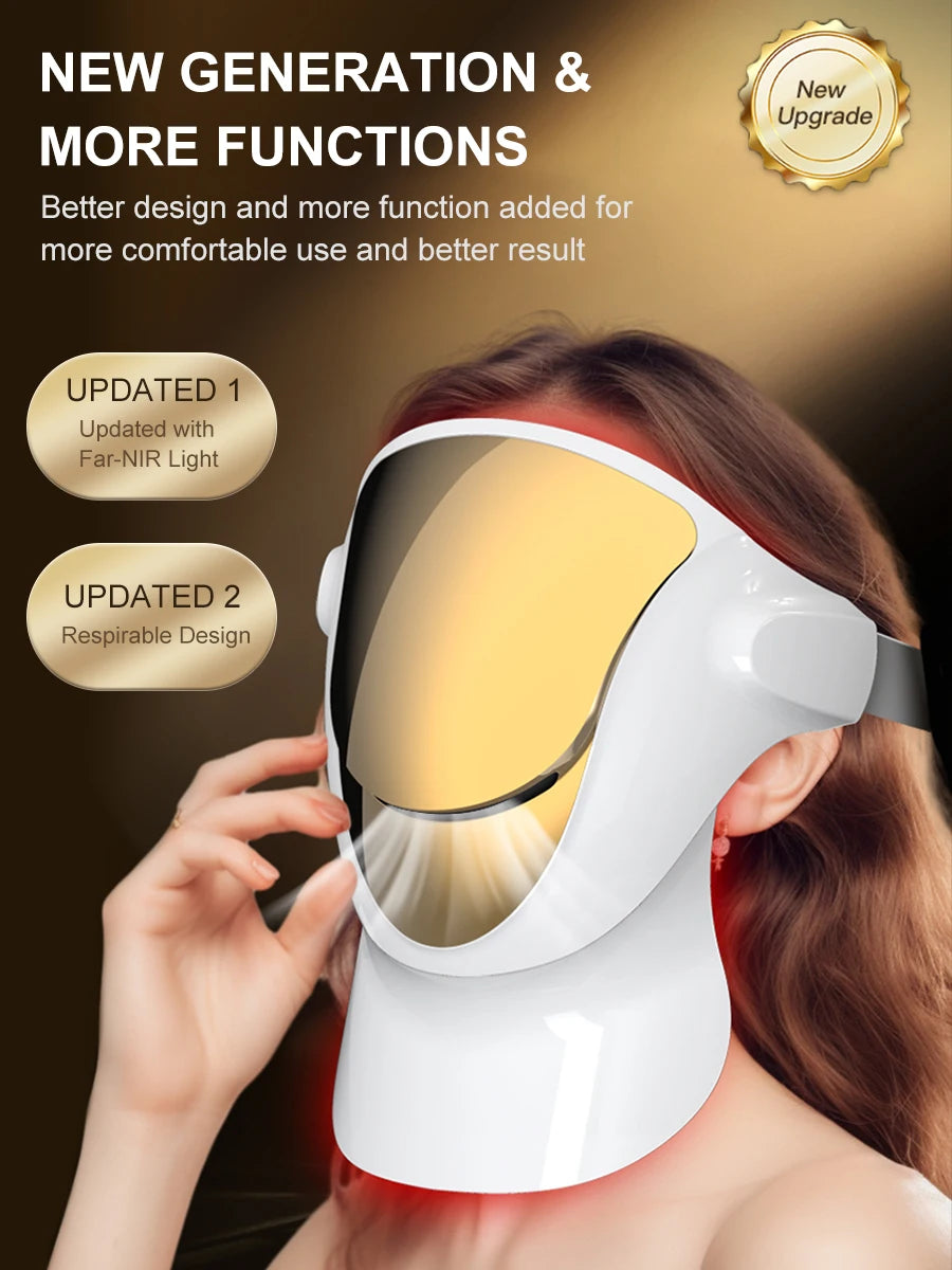 Éclatelle Premium LED Facial Mask with NIR & 3-Color Light Therapy