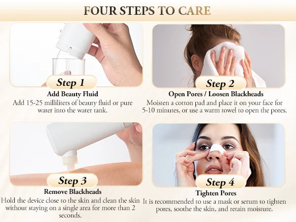 Éclatelle HydroClea Portable Blackhead Remover – Deep Pore Vacuum Cleanser
