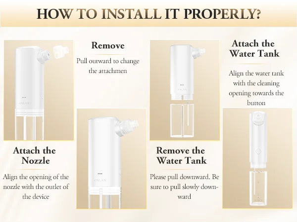 Éclatelle HydroClea Portable Blackhead Remover – Deep Pore Vacuum Cleanser