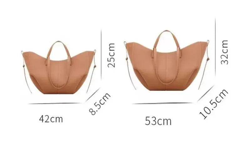 Éclatelle Elegant Faux Leather Tote Bag with Clutch