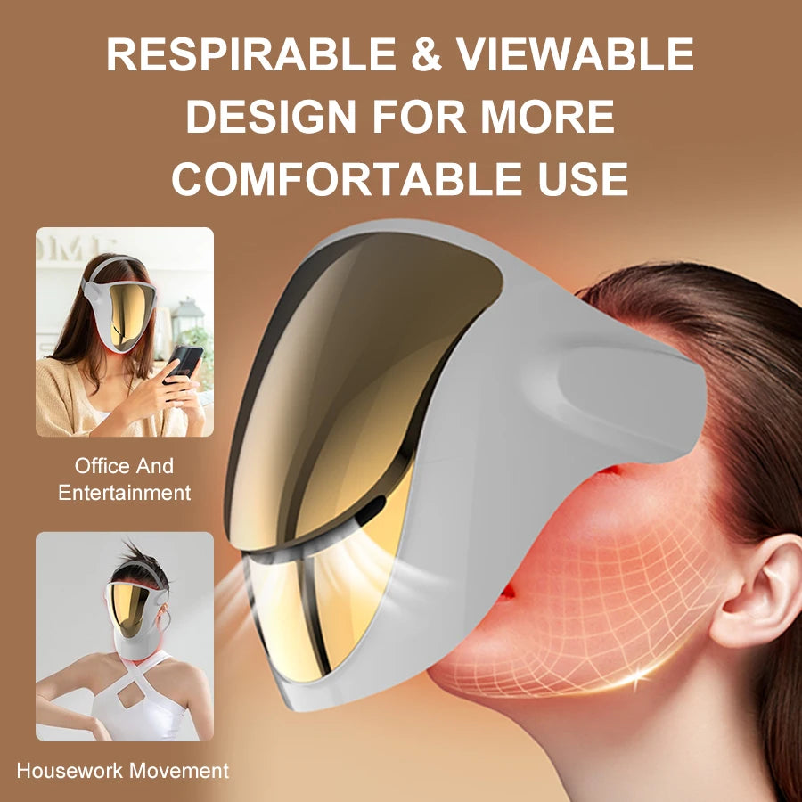 Éclatelle Premium LED Facial Mask with NIR & 3-Color Light Therapy