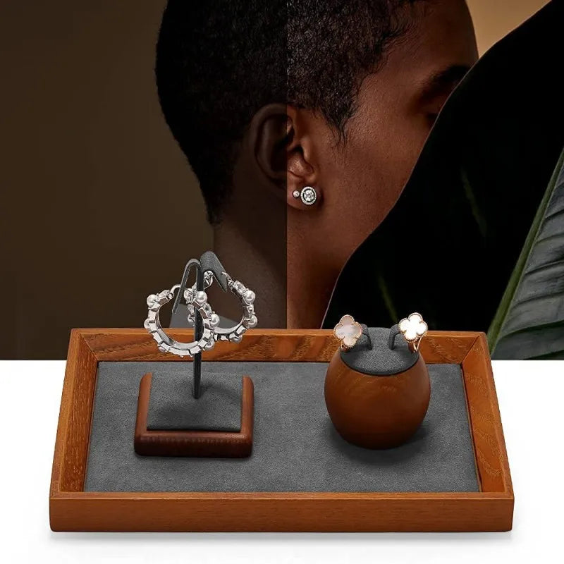 Éclatelle Solid Wood Jewelry Display Tray