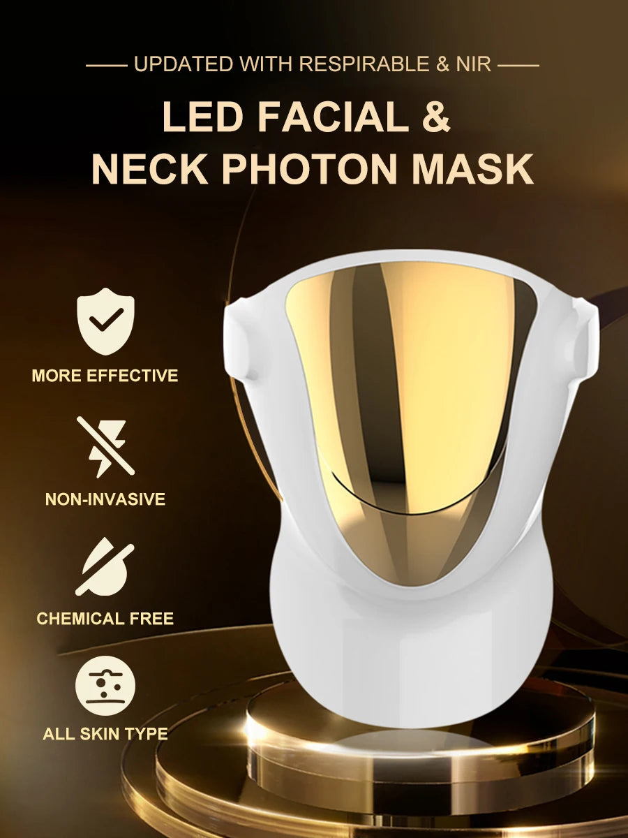Éclatelle Premium LED Facial Mask with NIR & 3-Color Light Therapy