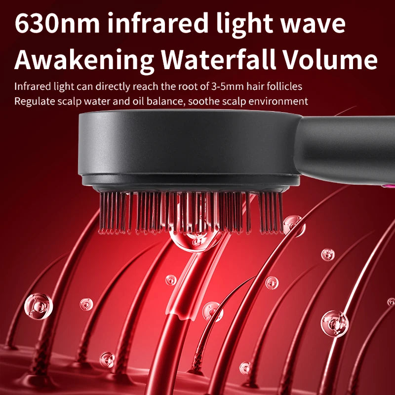 Éclatelle Infrared Scalp Massager Comb with Serum Applicator